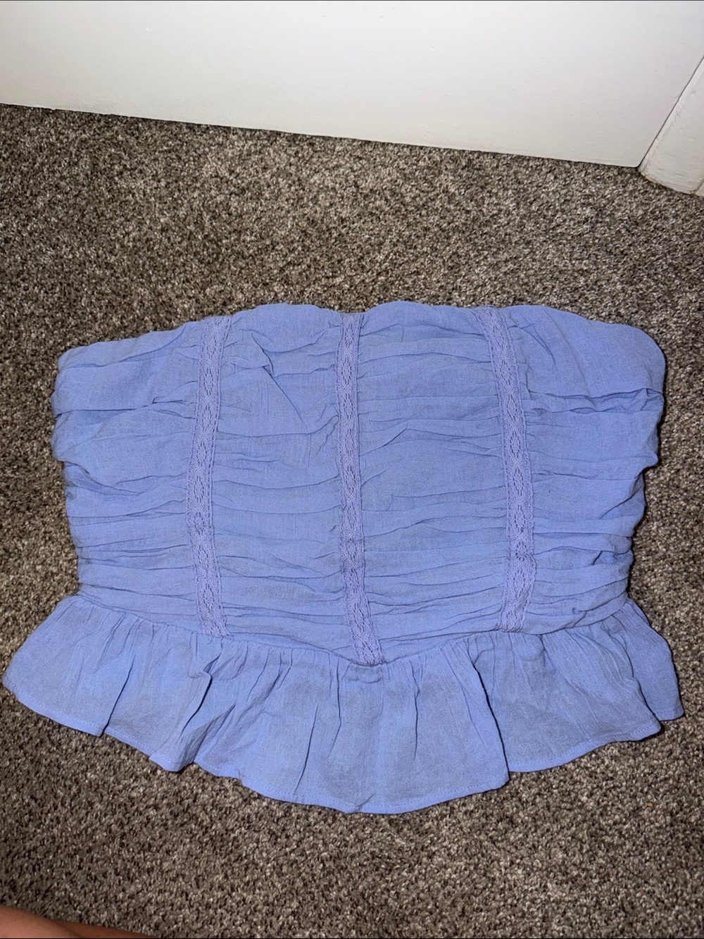 Free People Smocked Strapless Top